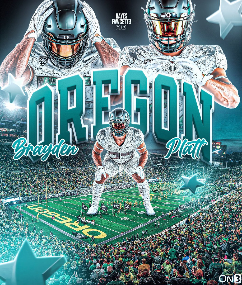 BREAKING: Four-Star LB Brayden Platt has Committed to Oregon! The 6’2 242 LB from Yelm, WA chose the Ducks over Oklahoma. Is a Standout in Track & Field as well “We gonna bring a natty to the Northwest.” on3.com/college/oregon…