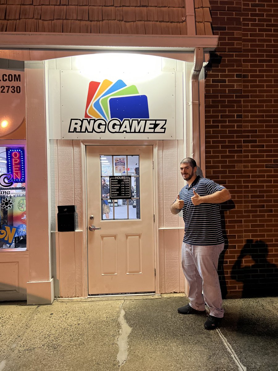 Nerd_Caster's tweet photo. Last night @Bobbyboy3k_TV, @ChimJim21, &amp; I checked out one of his favorite local spots @RngGamezTCG. Great inventory, friendly vibes, &amp; Bobby pulled some goodies. #Pokemon #Shiningfates #ObsidianFlames #shoplocal #NJ #games #Nerd #nostalgia https://t.co/Z6LI14rblV
