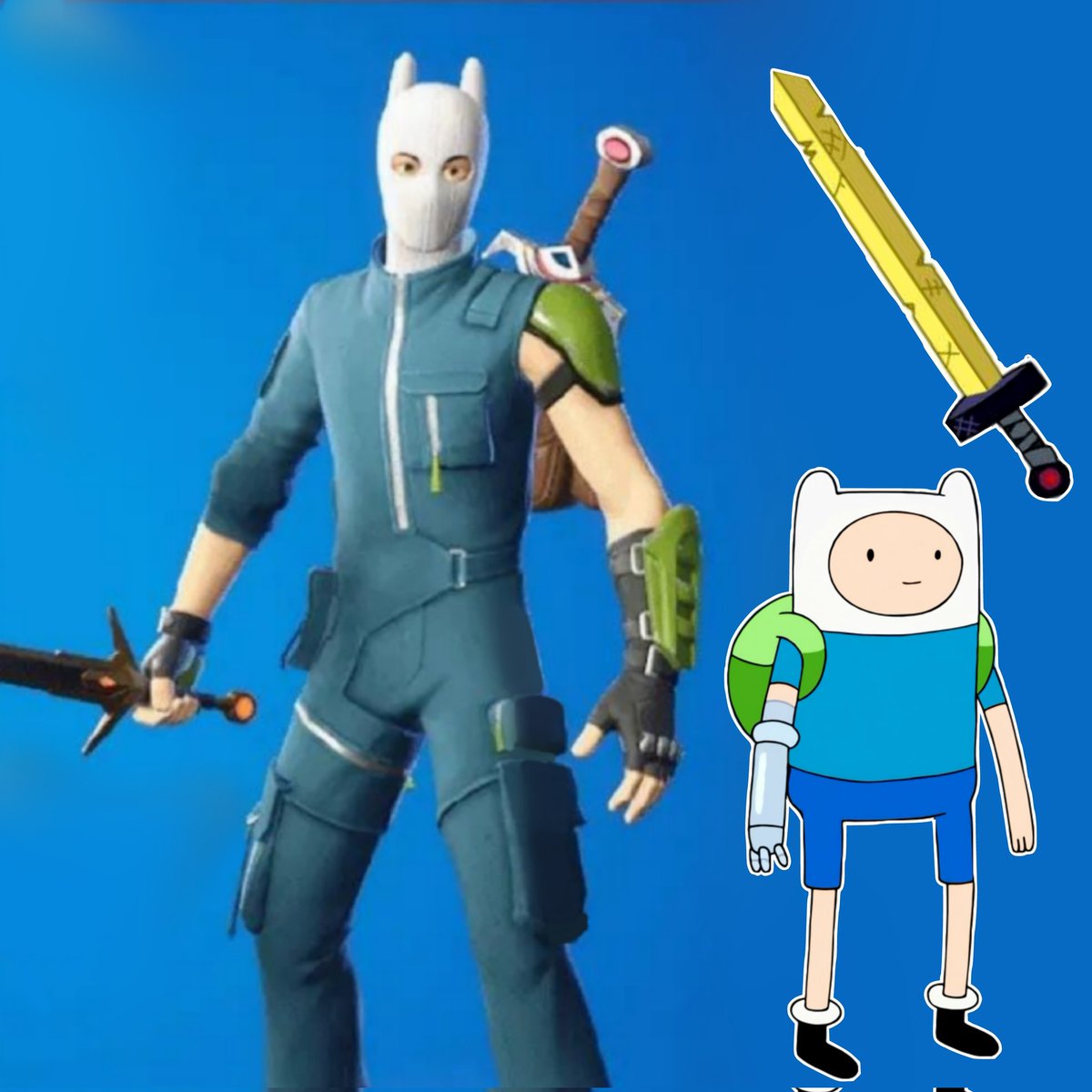 hunter_ark_'s tweet photo. Fortnite x Hora de aventura https://t.co/CTUOnzmR9r
