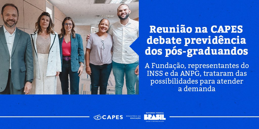 A CAPES defende o reconhecimento do tempo de contribuição durante a pós-graduação. Assim, em pauta estiveram as possibilidades legais e modelos bem-sucedidos que possam ser replicados. Saiba mais: capes.gov.br/9L9nR