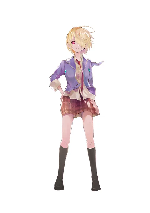 昔練習用に描いたヘブンバーンズレッドの模写 