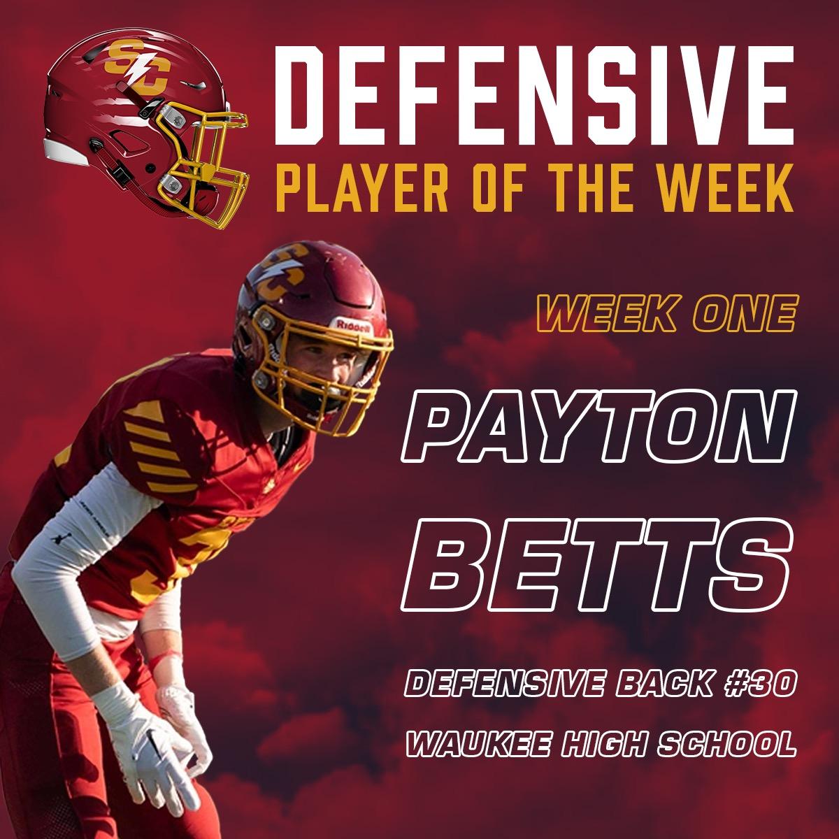 scstormfootball's tweet photo. 👏CONGRATS to our WEEK 1 MVPs👏

⚡️OFFENSE: Cole Staska
⚡️DEFENSE: CJ Hangartner &amp; Payton Betts
⚡️SPECIAL TEAMS: Briley Hayes https://t.co/iapCYDv1YG