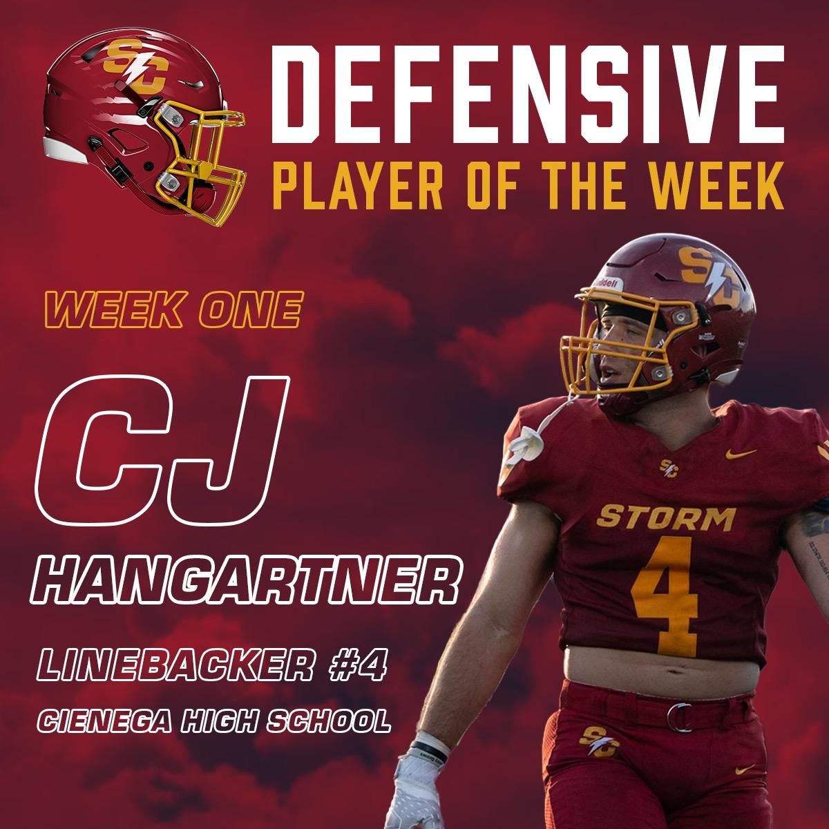 scstormfootball's tweet photo. 👏CONGRATS to our WEEK 1 MVPs👏

⚡️OFFENSE: Cole Staska
⚡️DEFENSE: CJ Hangartner &amp; Payton Betts
⚡️SPECIAL TEAMS: Briley Hayes https://t.co/iapCYDv1YG