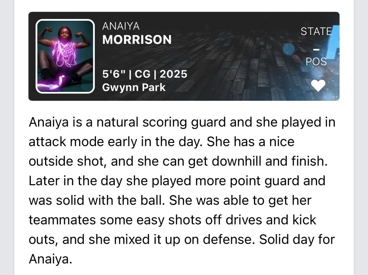 Feeling real Point Guard-ish right now..🤣 definitely motivating. Thank you <a href="/PGHMaryland/">Prep Girls Hoops Maryland/DC</a> <a href="/695HOOPS/">Coach Al</a> …<a href="/GPHSAthletics/">GPHS Athletics</a> <a href="/JJCWBasketball/">John Jay Wbball</a> <a href="/GoucherWBB/">GoucherWBB</a> <a href="/RiverHawkWBB/">UMass Lowell WBB</a>