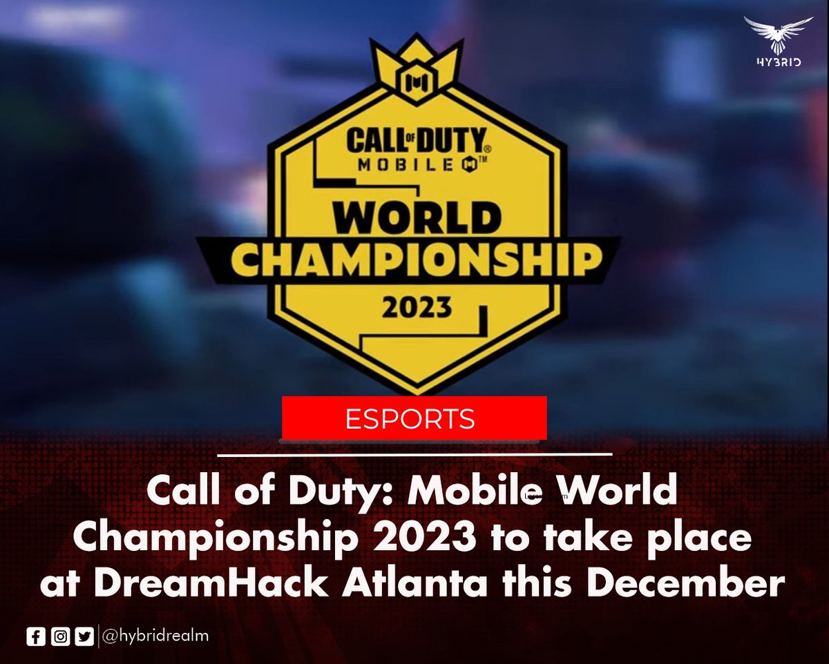HybridRealm's tweet photo. The event will be held at the Georgia World Congress Center in Atlanta from December 15 with 16 teams competing for a chunk of the $1 Million prize pool!

Read more: https://t.co/umyhFk7TcA

---

#CODMobile #Esports #HybridRealm https://t.co/qvuAtu9bVv