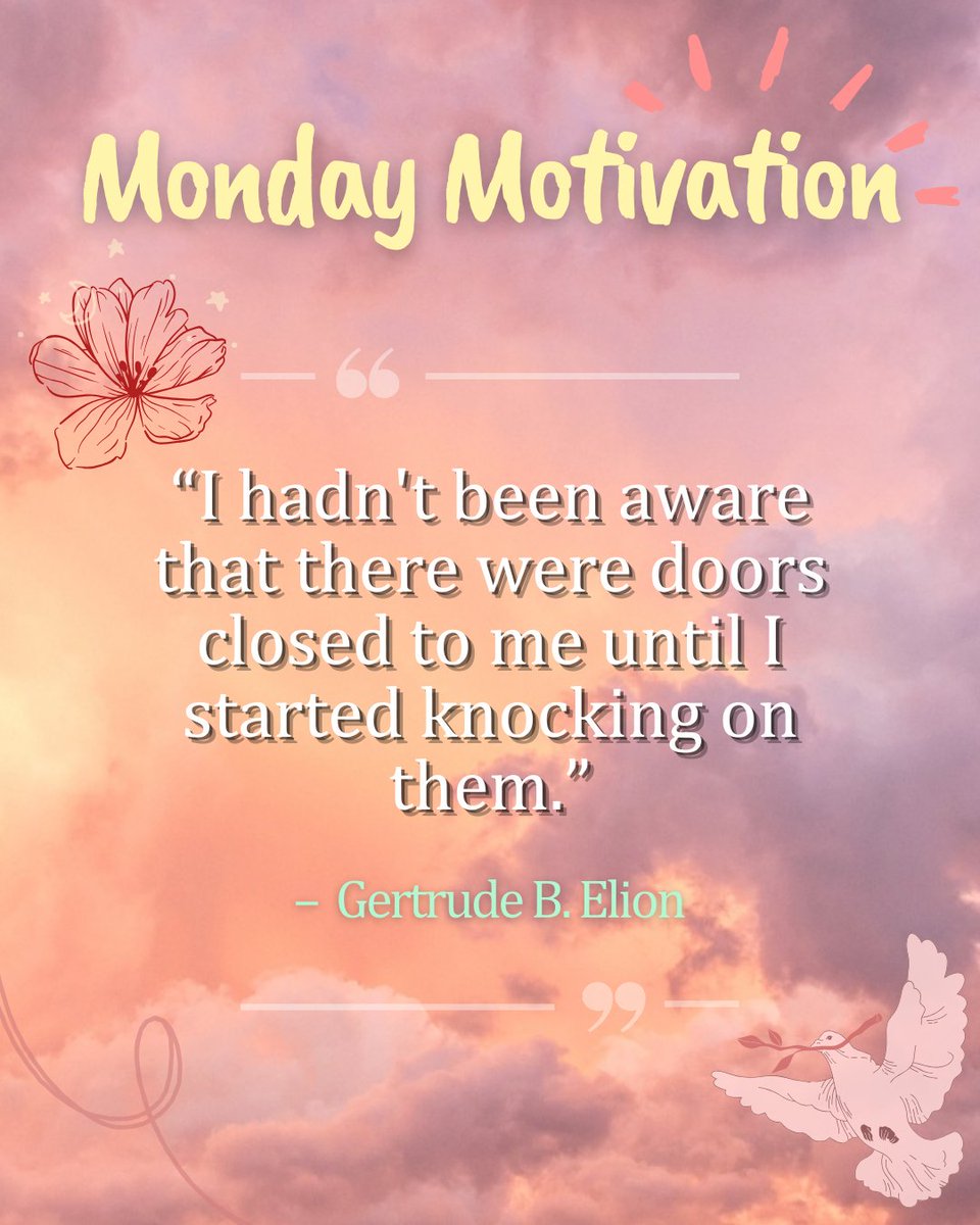 Gertrude Elion was a biochemist and pharmacologist who helped pioneer a new systematic approach to drug development, positively impacting medical research. Don't be afraid to knock and open the door to the #AiCcommunity! Applications are wide open😍<a href="/NCWITAIC/">NCWITAIC</a> <a href="/NCWIT/">NCWIT</a> <a href="/Snehalstocks/">Snehal Bhakta</a>