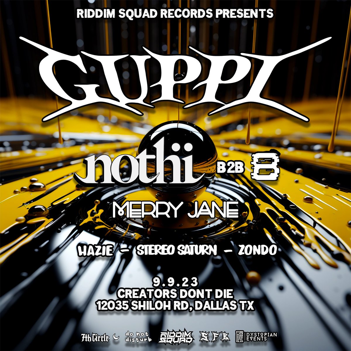 Y’all ready for <a href="/guppisound/">Guppi</a> this Saturday!?

Stacked lineup 🔥

Don’t miss this massive @riddim_records show 😮‍💨

Tickets: eventbrite.com/e/guppi-ticket…
