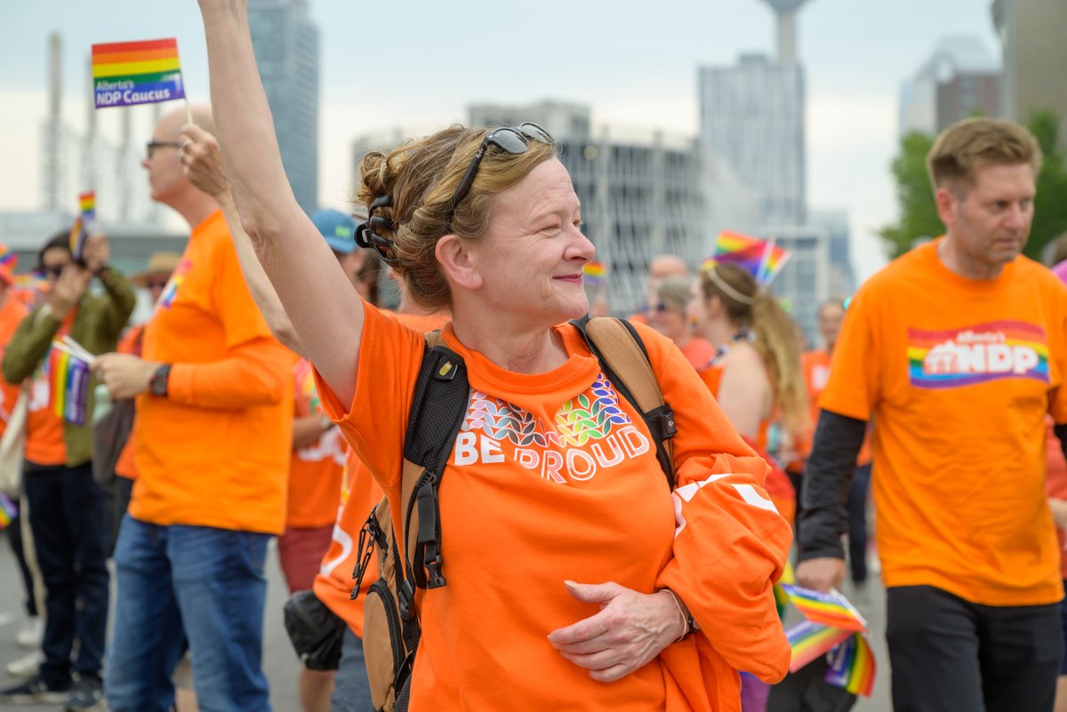 FishCreekNDP's tweet photo. Calgary-Fish Creek and @albertaNDP at the Calgary pride Parade 2023! We will always advocate for equality. https://t.co/OtOq5B0O1n