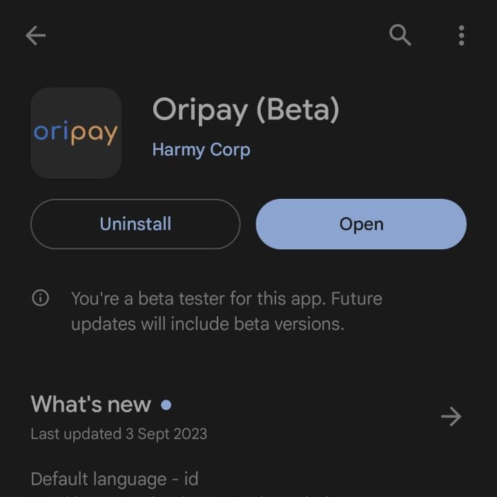 oripay_id's tweet photo. Pagi orifriends,
Ada yang mau nyobain oripay versi terbaru lebih awal kaya minori ga??
Ini enaknya kalau pake oripay versi terbaru 🙌:
✔ Transaksi beres 10 detik pake fitur "topup via QRIS" (bisa topup ke Gopay juga, yay!)
✔ Login tinggal pake no hp, no more lupa username 
✔ Seamless UI
✔ Dan kamu bisa nyobain fitur-fitur baru kaya "fitur cek nomor", "fingerprint login", dll