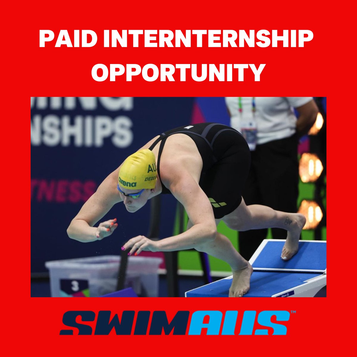 Swimming Australia are currently offering a paid internship opportunity exclusively for Griffith University students ‼️ The role: Paralympic Program Coordinator Duration: 1 day per week over 12 months Location: Brisbane For more information, please email: gsc@griffith.edu.au