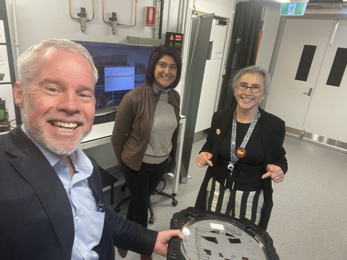 ProfBenEggleton's tweet photo. Great discussions with Prof Lisa Jackson Pulver, our Deputy Vice-Chancellor Indigenous Strategy and Services at @Sydney_Uni &amp; @AusAirForce Specialist Reserve @ProfLJP and #Jerico_Smart_Sensing Design Lead @HarjitRana - “great challenges for the common good” https://t.co/4UmOEAyR7V