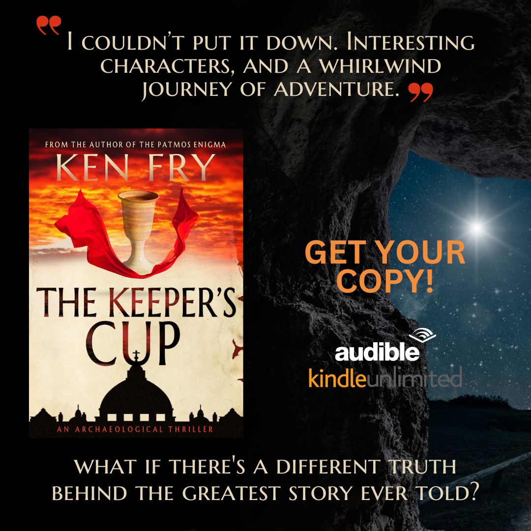 KenFry10's tweet photo. "Religion and Archaeology. Great combination!"
Read THE KEEPER'S CUP
 https://t.co/vMFrVhEjti
#FREE #Kindleunlimited 

#suspense #mystery
#gnostic #archaeological #thriller
#kindlebooks #mustread #amreading #gnosticism
#marymagdalene #englandlegends https://t.co/vCVPXpDMeS