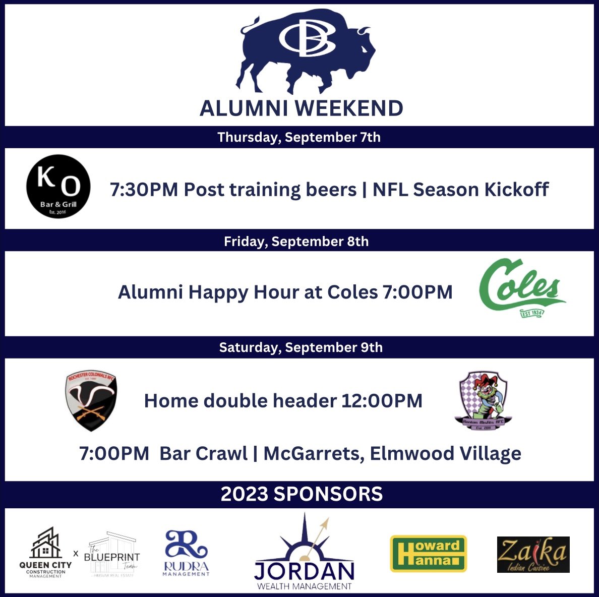 BuffaloRFC's tweet photo. Alumni weekend https://t.co/cgjjWCB9BL