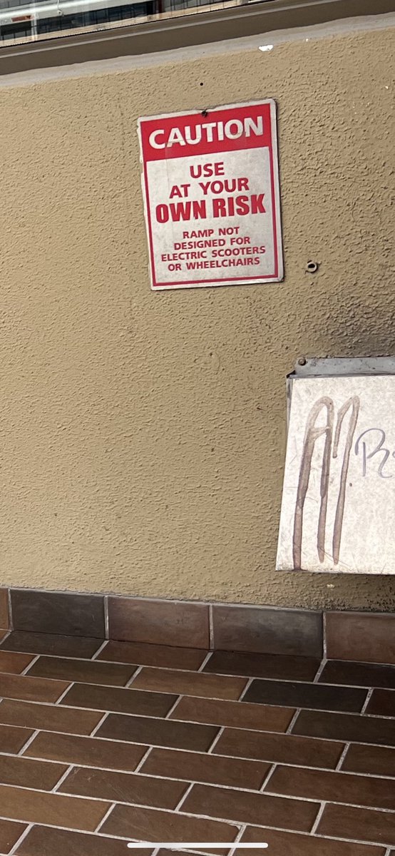 If the ramp in front of the medical centre isn’t designed for wheelchairs, then who the heck is it for?