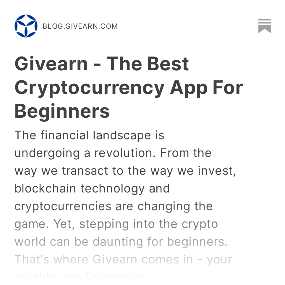 Givearn_'s tweet photo. Curious about stepping into crypto, but find it daunting? Discover in our latest blog why #Givearn is tailor-made for you. #CryptoForYou #Bitcoin #CryptoJourney.
👉 https://t.co/BFuXeb4X9w https://t.co/Peqg5lFMah