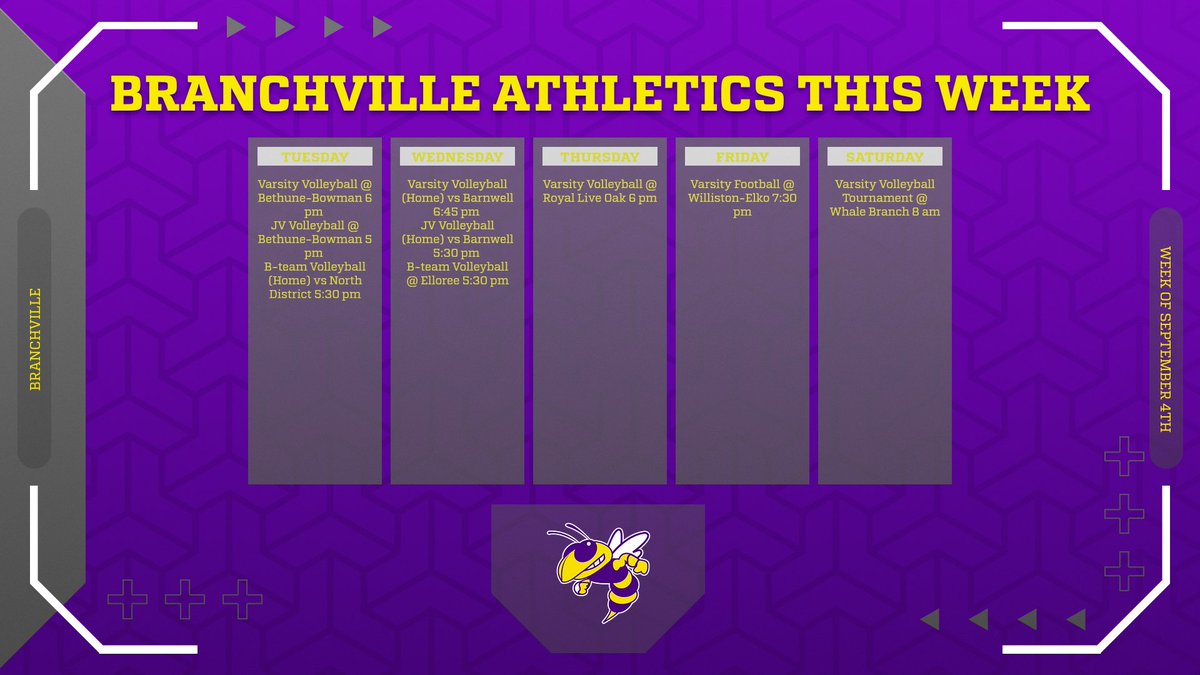 BHS_SportsHive's tweet photo. Week September 4th Athletic Schedule https://t.co/mozQQyaqyX