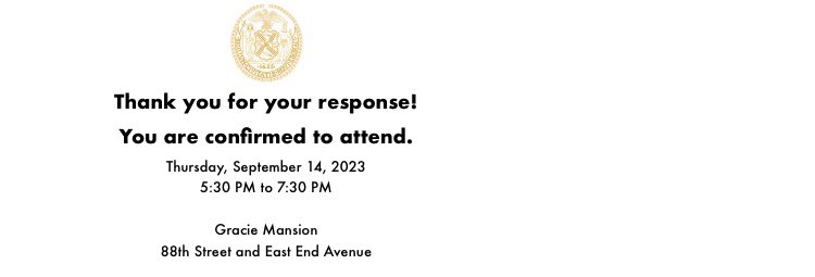 I'm deeply honored to have received an invitation from Hon. @ericadamsfornyc . @NYCMayor to attend the African Heritage 2023 celebration holding on 14/09/23. at the Gracie Mansion #AfricanHeritage2023 #NYCAfricans #IgboCulture#CommunityUnity