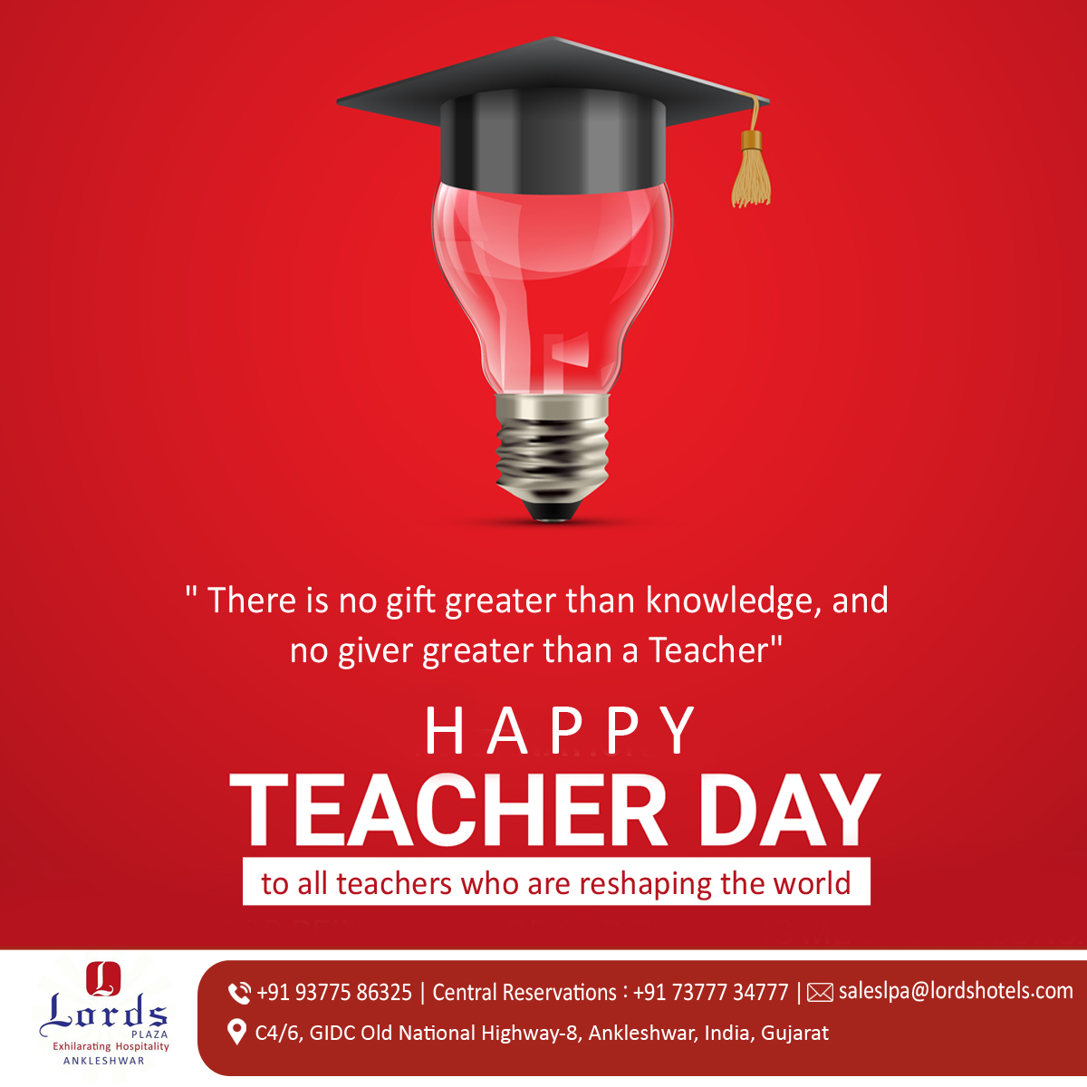 ' There is no gift greater than knowledge, and no giver greater than a Teacher'
Happy teacher's day to all teachers who are reshaping the world

#teachers #teachersday #teachersofinsta #teachersoffacebook #happyteachersday❤️