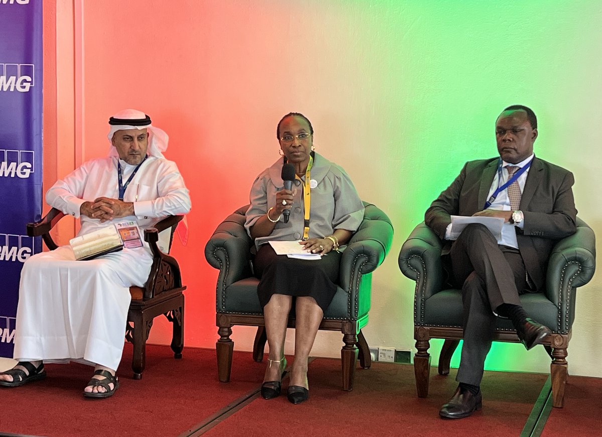 📍NAIROBI : MD Ms. Fatou Haidara (@UNIDO) participated as a panelist on the margins of #ACS23 and gave her insights on green industrialization in Africa in the side event on African Trade and Investment Dialogue organized by Kenya Investment Authority.