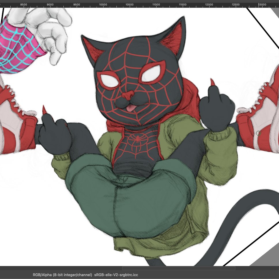 PigwidgeonDelux's tweet image. Spider-Verse shitpost status:
65% complete 😊
#MilesMorales #MeowsMorales #SpiderVerse #SpiderManAcrossTheSpiderVerse #fanart
