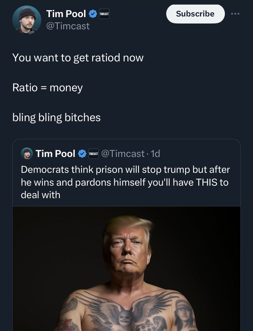 bendreyfuss's tweet photo. Congrats on making $3 or whatever.

It would be less embarrassing to suck dick in the middle of Times Square and if you put a tip jar out it would be more profitable too. https://t.co/mX1x2DDPxz