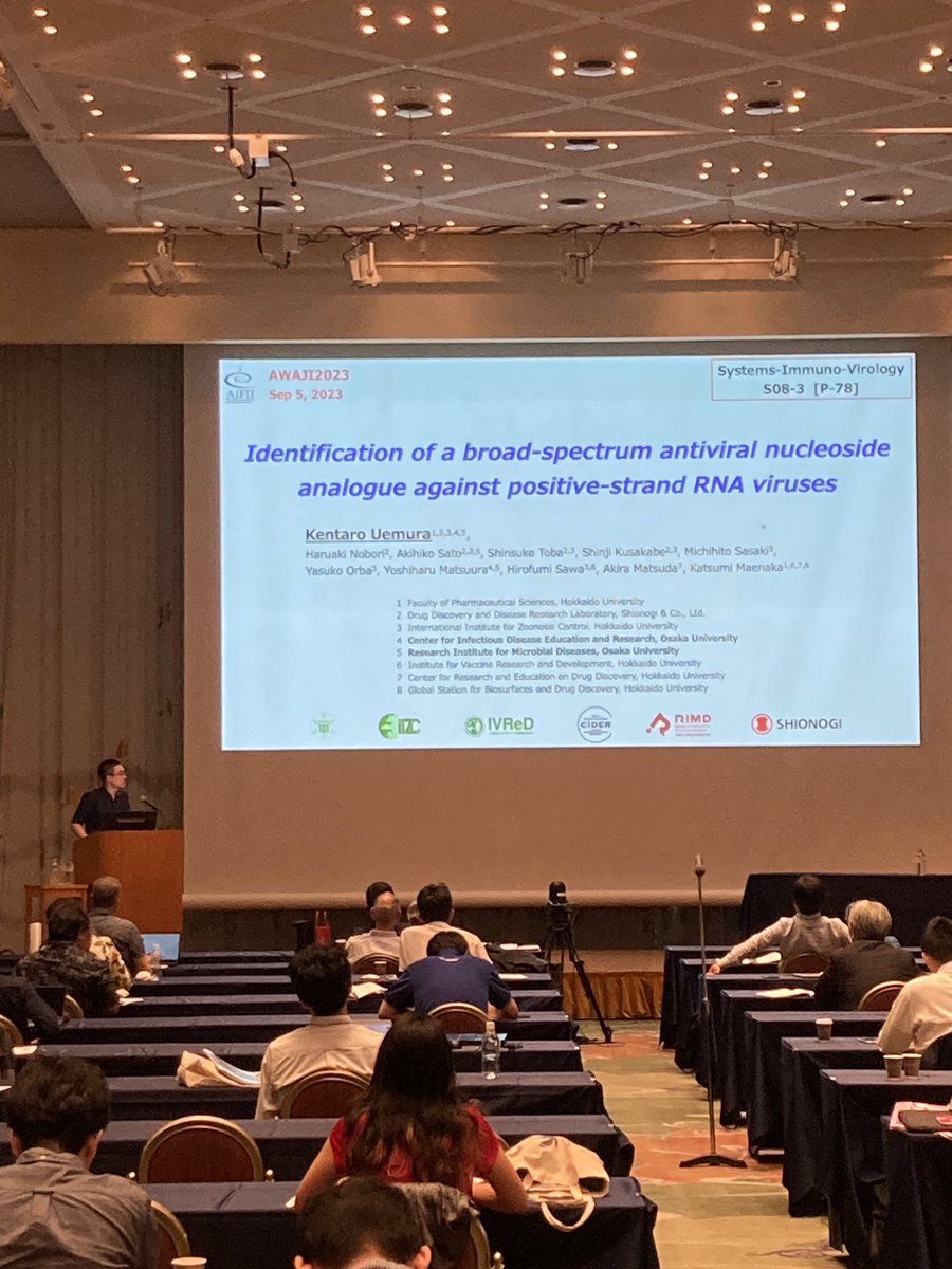 Matsuura_Lab's tweet photo. Two talks from YM lab. 🙌🦠 #awaji2023 https://t.co/S9I3nqwtNi