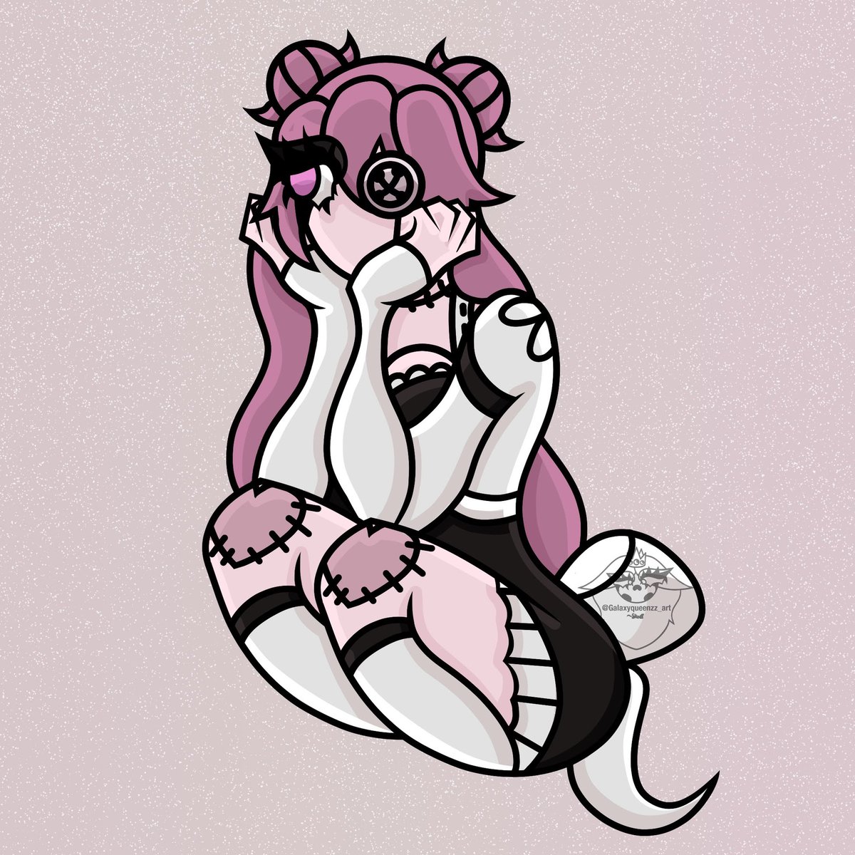 GalaxyqueenzzA's tweet photo. ~Monster Mash (29/50)~
-
(Dollyyyyyy)
-
#doll #dress #bow #stitches #makeup #thighhighs #socks #kneesocks #thighup #longhair #buttons #gloves #teamvamp #spooky #halloween #artfight #artfight2023 #artfighter #art #artist #artevent #csp #clipstudiopaint #oc #fanart #cute #pink https://t.co/YWrJuev07i
