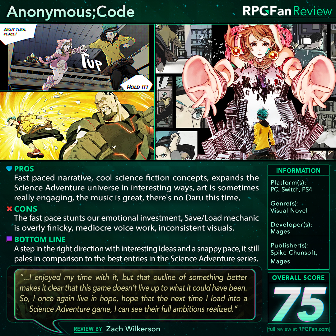 ANONYMOUS;CODE, Spike Chunsoft