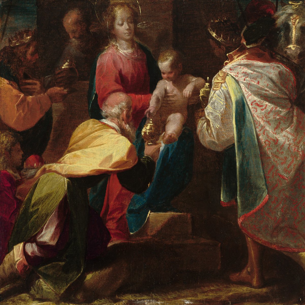 Pier Francesco Mazzucchelli, called Morazzone
The Adoration of the Magi 
1600
oil on panel

#art #religion #theology #religiousart #christianart #painting #baroque