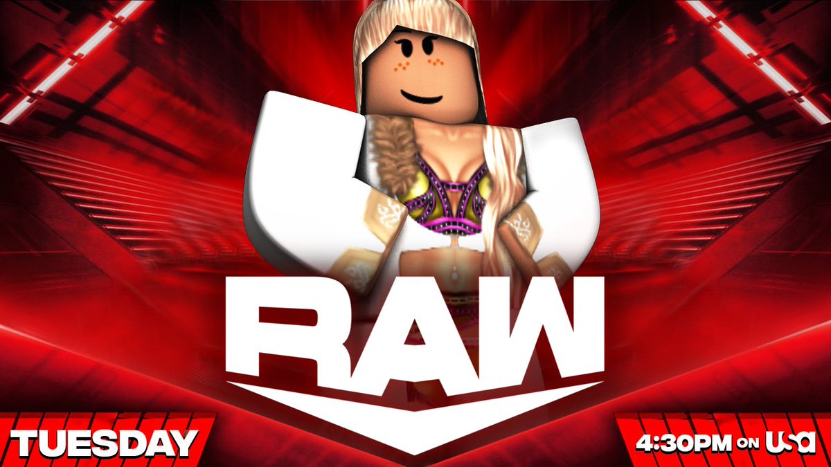 _WWERoblox's tweet photo. -RAW-
#Bethrose looks to go one on one with @amensuxx will she gain a win...?
-
The #Smackdown Women's Champion @YaOnlyWatchMalu makes a appearance after being attacked last week
-
@themxxoxo takes on the #DIVA of WWE @boujeebratzdoII
-
@milkoftheesiren looks to gain a win https://t.co/V4rrByPpC0