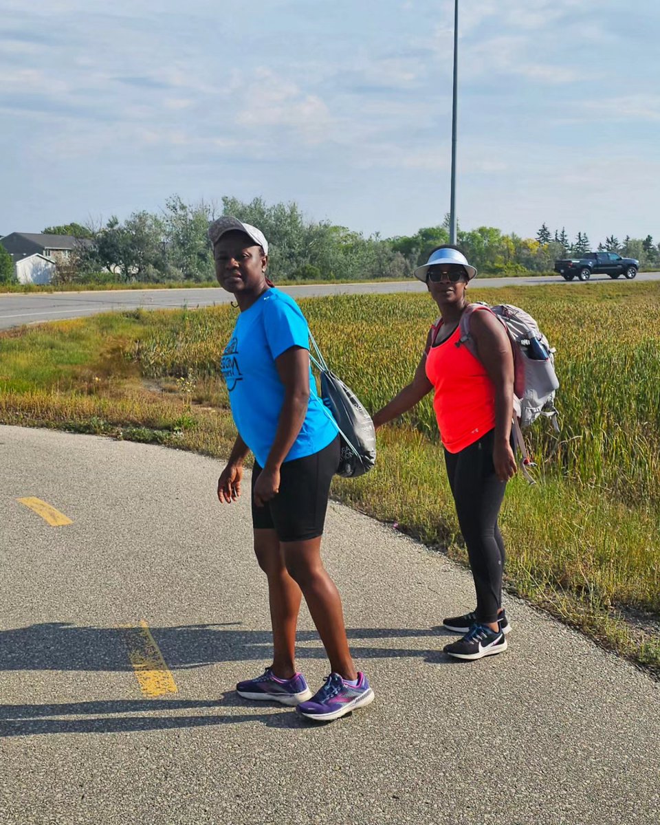 stories_migrant's tweet photo. The  #trek4thecause is done. 
Thanks to our (trekkers, drivers) &amp; @pilotflyingj - St. Agathe for the support and sponsorship.
You all made the Emerson to Winnipeg EPIC!! 

Thank you for joining and every step you took with us!!

#emersontowinnipeg 
#emersontowinnipeg2023 https://t.co/MyL690xY3A