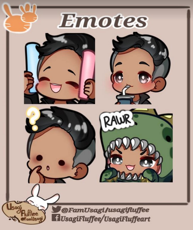 FamUsagi's tweet photo. hello~

COMMISSIONED  

thank you so much for commissioning me @xKaenn  i am really glad that you loved this emotes  and i enjoyed coloring your oc and drawing those expressions https://t.co/Q2WcgLEg89