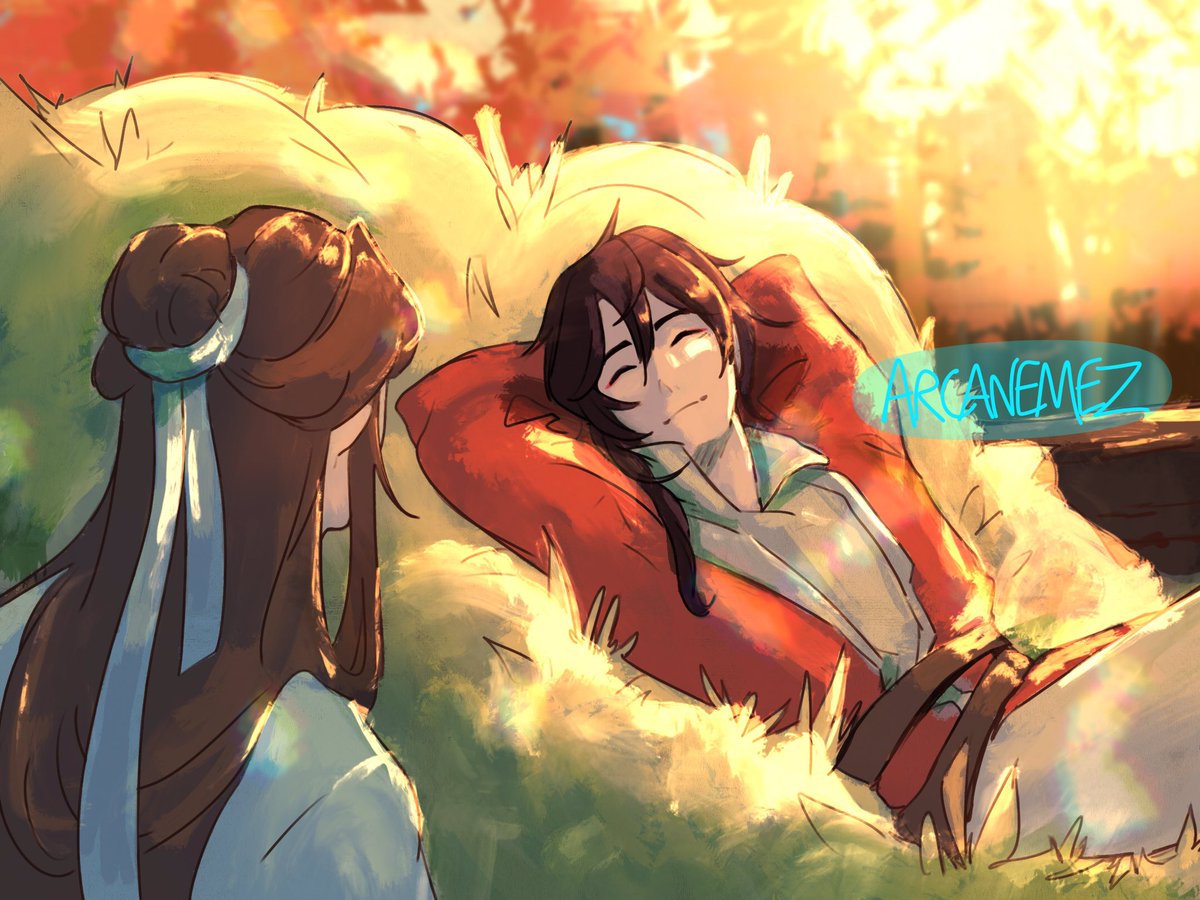 arcanemez's tweet photo. “um excuse me what the fuck are you doing in my ox cart”
#TGCF #HeavenOfficialsBlessing #fanart https://t.co/SF0Nwi3Lor