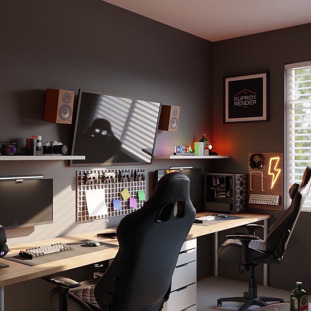 3dgamingsetups's tweet photo. Work, play, stream, movies from DreamWorks in one room while drink Crush Soda 🔥💎 imagine how was your day if this happens 🖤❤️ #Gamingroom #GamingSetup #Workspace #WorkOffice #interiordesign #3dDesign #RoomDesign #bachelor
Credit : kuproy.render https://t.co/ghuC7I4MJ0