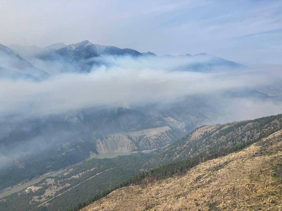 CFJC_Dave's tweet photo. Drones are being used to help identify hot spots within  the Stein Mountain wildfire near Lytton as the TNRD downgrades an evacuation order to an evacuation alert.
#Kamloops
https://t.co/HGOKgyzDKb https://t.co/Vp40CMwGJC