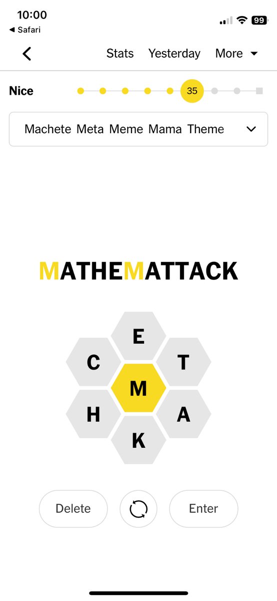 MATH-e-ma-TTACK Noun Being asked out of the blue to make a calculation you may or may not be trained or capable of performing. “She expected me to split the bill including tax and tip. A total mathemattack.” #neologism #shouldbewords #nyt #spellingbee