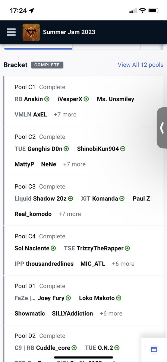 Placed 17th at #Summerjam2023. Fought very strong players and feel satisfied about my performance. I know I could of done a little bit better but it’s part of the process. Going to continue to get stronger as a Tekken player. Looking forward to October Fest