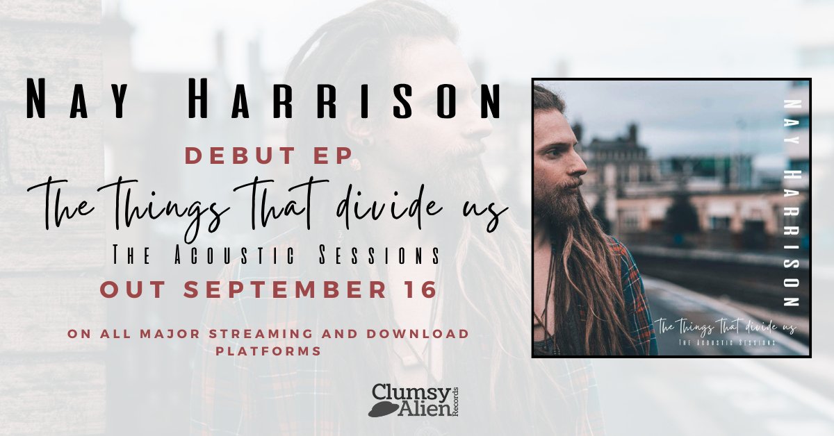 NayHarrisonMus's tweet image. Hi Twitter! I'm new here! My debut EP "The Things That Divide Us" drops on September 16th! If you're into smooth lyrics and fingerstyle guitar, give me a follow!