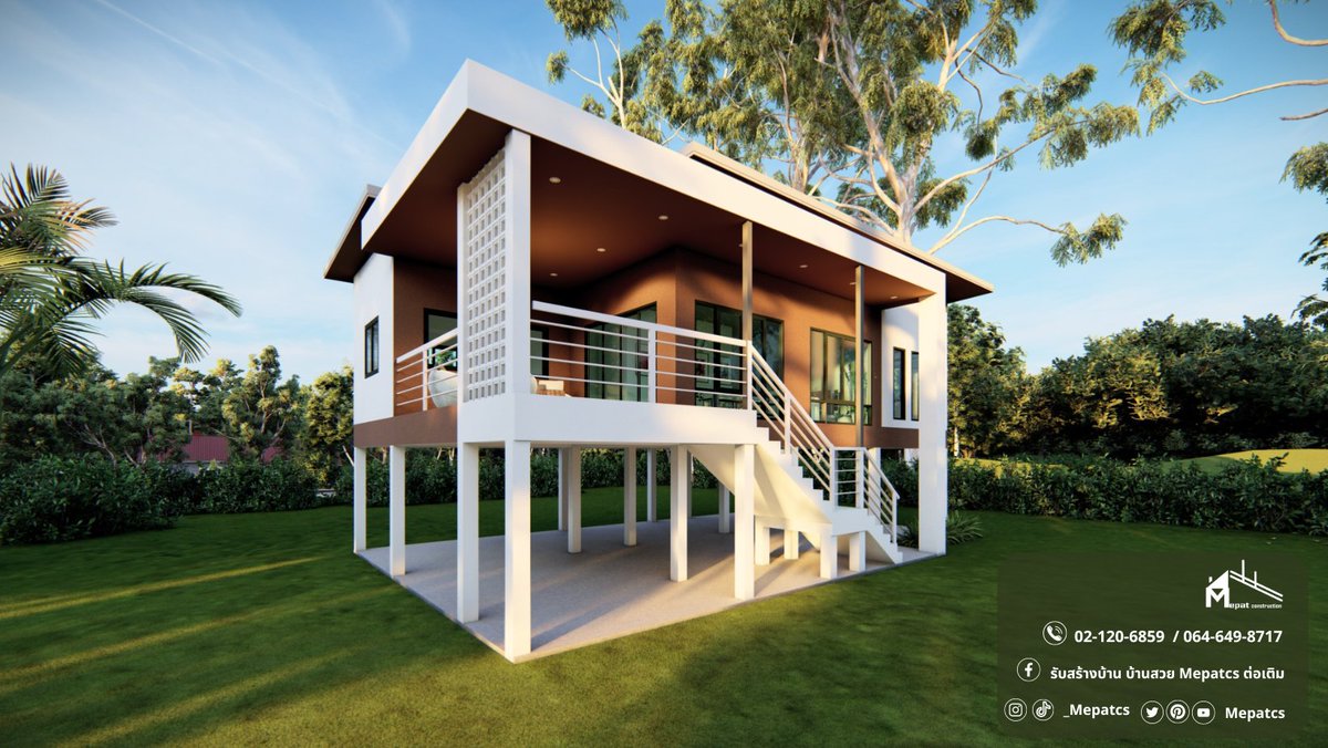 mepatcs's tweet image. ที่มา:facebook.com/MepatCS

#แบบบ้านMP-EP 10 House style : แบบบ้านยกพื้นสูง  สไตล์โมเดิ้ล Area : 219 ตารางเมตร Details: จำนวน 3 ห้องนอน ,2 ห้องน้ำ  โทร 📞 : 02-120-6859 /064-6498717  #Mepatcs #รับเหมาก่อสร้าง #itoldพระแม่ลักษมี #อีพริกโป๊ะแตก #BuildJakapanInCambodia
