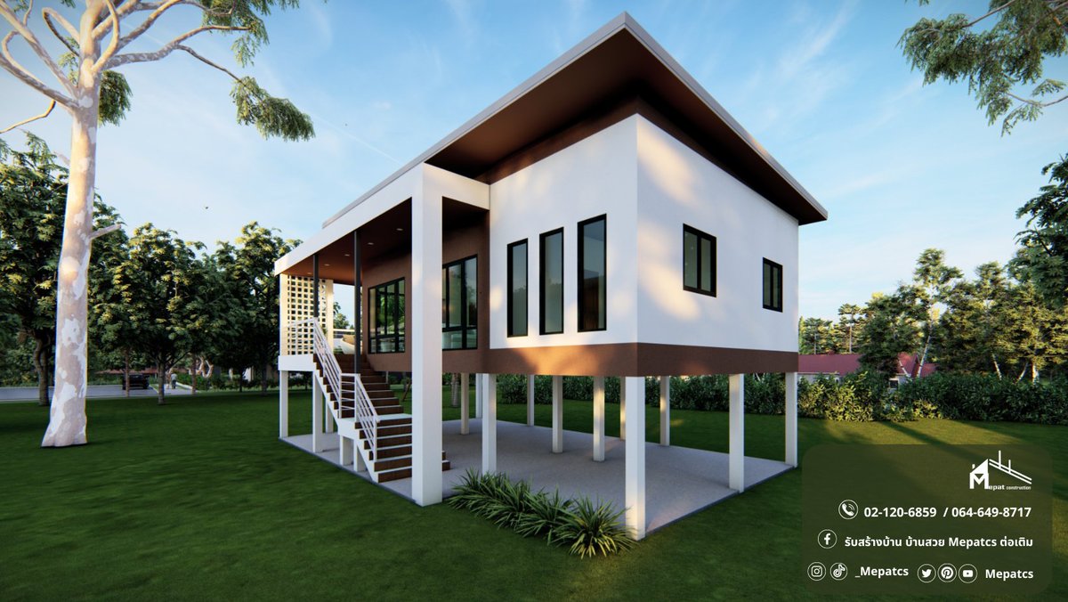 mepatcs's tweet image. ที่มา:facebook.com/MepatCS

#แบบบ้านMP-EP 10 House style : แบบบ้านยกพื้นสูง  สไตล์โมเดิ้ล Area : 219 ตารางเมตร Details: จำนวน 3 ห้องนอน ,2 ห้องน้ำ  โทร 📞 : 02-120-6859 /064-6498717  #Mepatcs #รับเหมาก่อสร้าง #itoldพระแม่ลักษมี #อีพริกโป๊ะแตก #BuildJakapanInCambodia