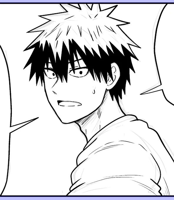 描き終わってから気づいた「なん…だと…」って言ってそうな先輩