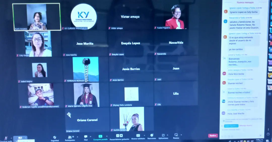 mariyel06's tweet photo. Y así se realizó nuestro Encuentro Virtual de presentación de los facilitadores y de los alumnos de nuestra 3ra Cohorte del Diplomado en Gestión Tributaria de Rentas Internas.  ¡Felices y agradecidas! @ascanio_k @victoramaya999 @ysabelf @betsaidarodrig2 @kycursostributarios https://t.co/acYHab2bmI