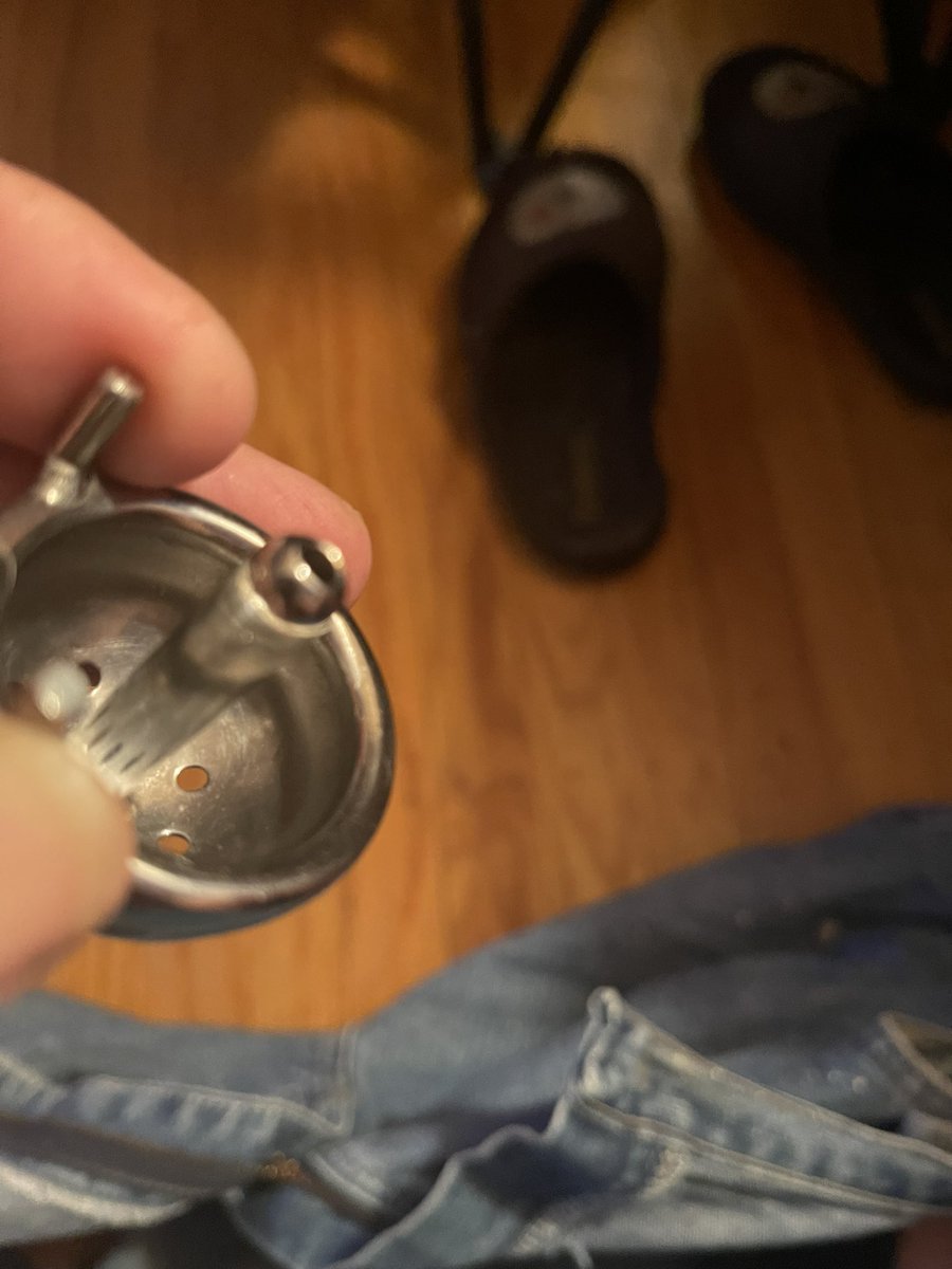 scott4fun71's tweet photo. #cagecheck time. Just changed out cleaned up down there.  And now #relocked in sweet #chastity. For a new week maybe longer.  Rt like comment. And give a follow.  Maybe we can meet up https://t.co/wdyjCj9X1d