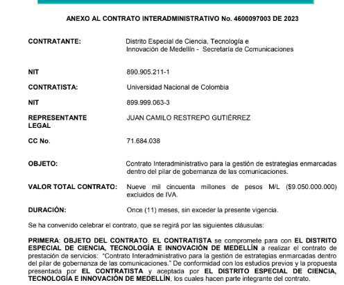 Tyche78Tyche's tweet photo. Algunos se han preguntado de donde salen los recursos de la campaña de Upegui y los independientes, muchos consideraban que no serían tan tontos como para dejar evidencias 🧵 La Alcaldía de Pintu celebró un convenio interadministrativo con la U. Nal por 9.000.000.000 https://t.co/YNXMKMrtWK