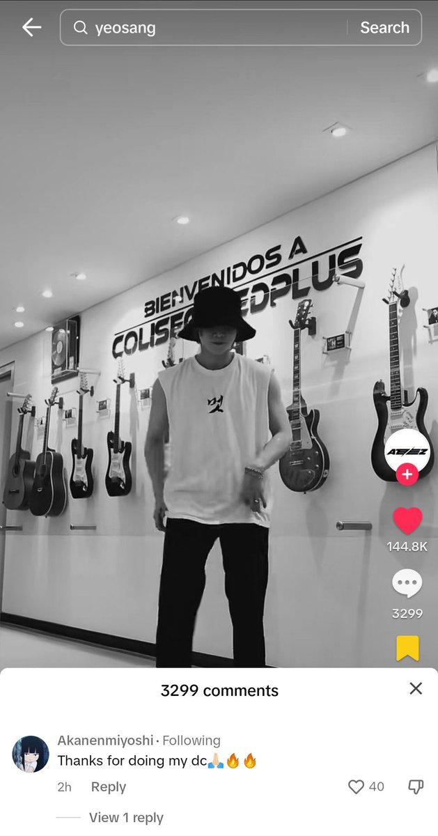 YeosangGlobal's tweet photo. Akanen Miyoshi creater of the choreography commented under yeosang’s tiktok and also reshared it on her ig

#에이티즈 #여상 #강여상 #ATEEZ #YEOSANG https://t.co/Z6kPWFcQax