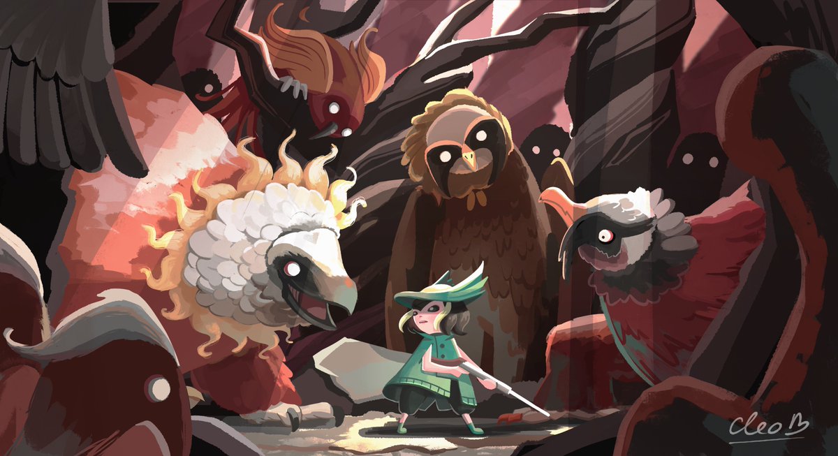 _Cleob_'s tweet photo. "Well you're a strange one. What's your name?"

#digitalart #artwork #beast #birds https://t.co/ACGDjbai4D