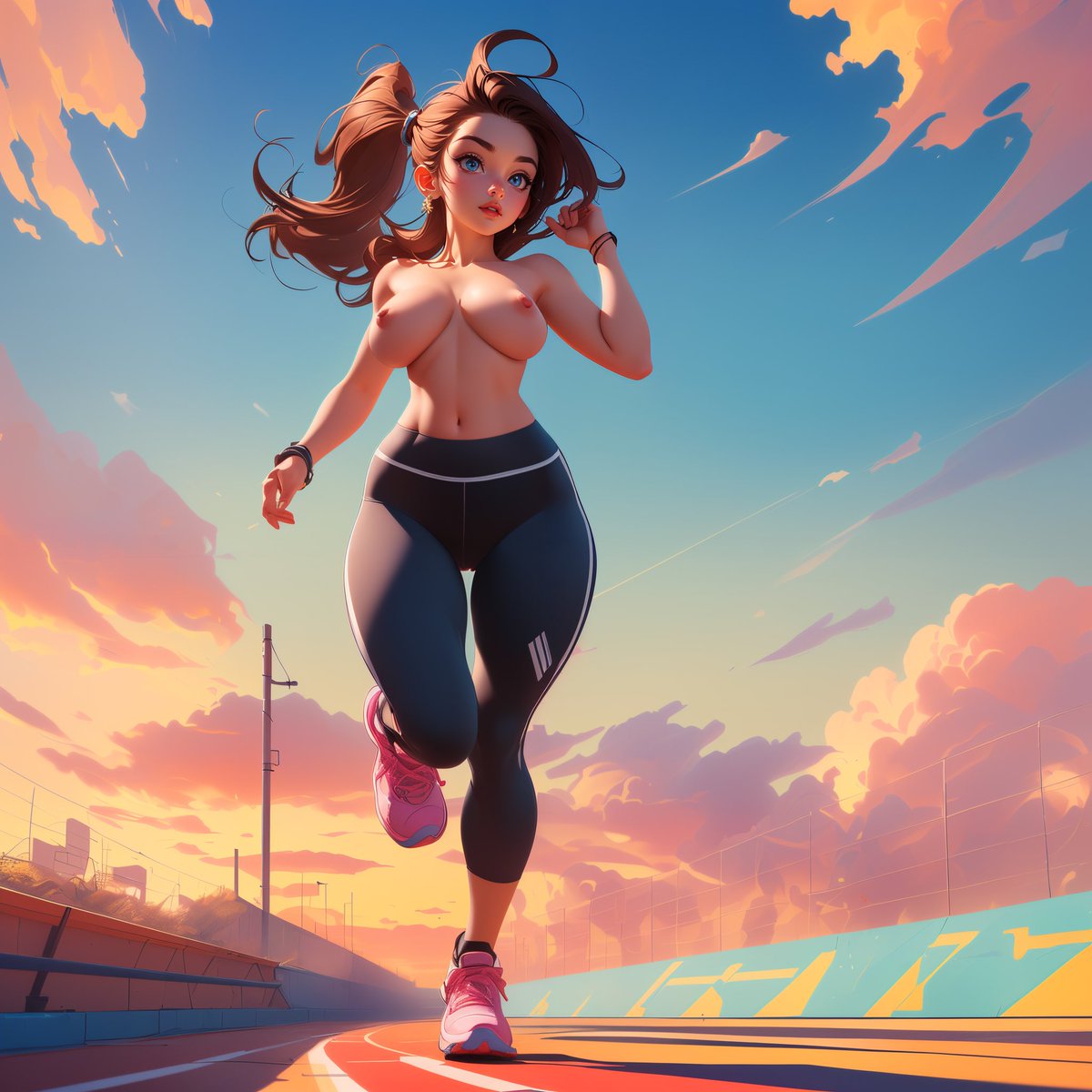I love jogging topless at sunrise 👟

#AIgirl #girlsofhentai