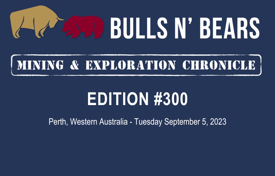 BullsNBearsWA's tweet photo. Bulls N' Bears Chronicle 300 has been unearthed!

Read it here: https://t.co/flyFbXgf9K

Subscribe to get it emailed directly to your inbox. https://t.co/rwQhox1fMa

#MiningNews #ASX #BullsNBearsWA #TheWestAustralian #BullsNBearsChronicle https://t.co/SEHizchFPu