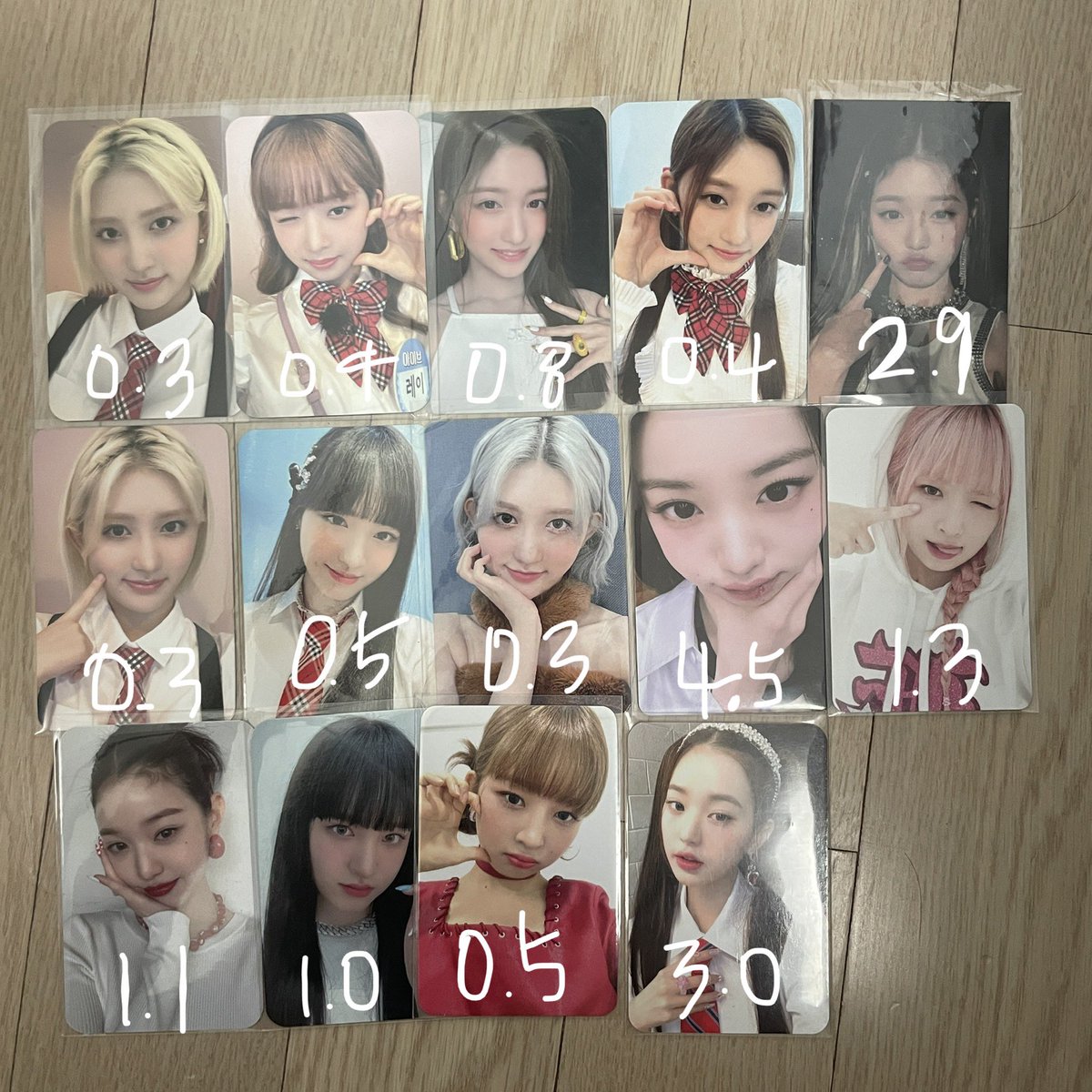 Ive 아이브 포토카드 pc 포카 양도
적힌대로 양도합니다 sell
나밀뮤직 모켓샵 투유 사웨 위드뮤 네쇼라 스타리버 뮤코
장원영 안유진 리즈 이서 가을 레이

Ive wony wonyeong yujin gaeul leeseo liz rei pc photocard sell lovedive eleven afterlike iam