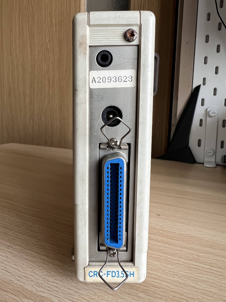 実家から出てきたPC-98関連品 その1 □CRC-FD3.5SH 外付3.5インチFDD